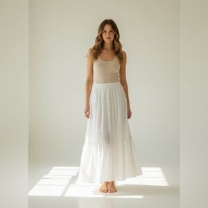 Gentle Fawn White Maxi Skirt